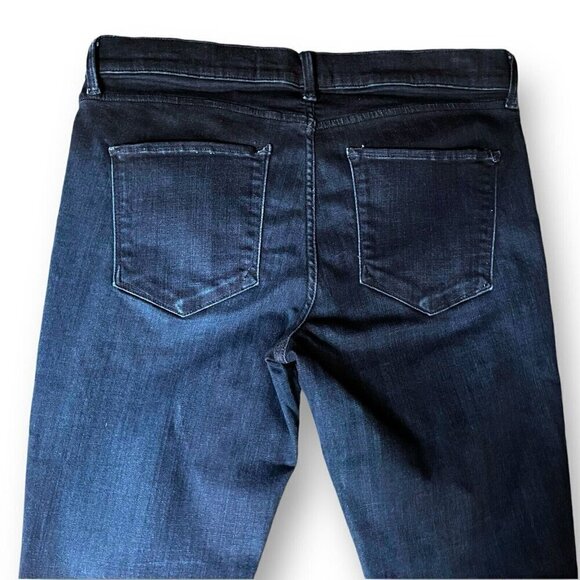 Ayr Womens Skinny Jeans Sz 30X30 Blue Dark Wash Ankle Stretch Denim Distressed - Picture 5 of 6